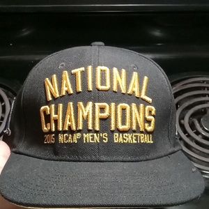 Duke Blue Devils Gold 2015 national championship snap back